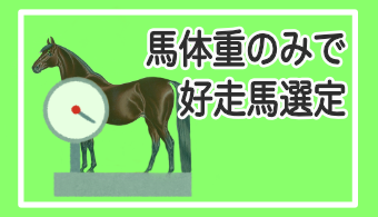 【超初級】馬体重のみで好走馬を見極める